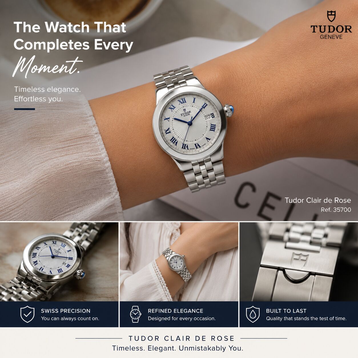 New Delhi, Watches, INR 294700,  Why The Tudor Clair De Rose Is The Perfect Blend Of Elegance And Swiss Precision
