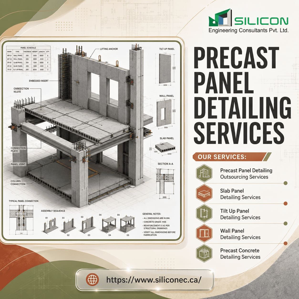 Calgary, Construction, Reliable Precast Panel Detailing Services Starting At $15/Hour