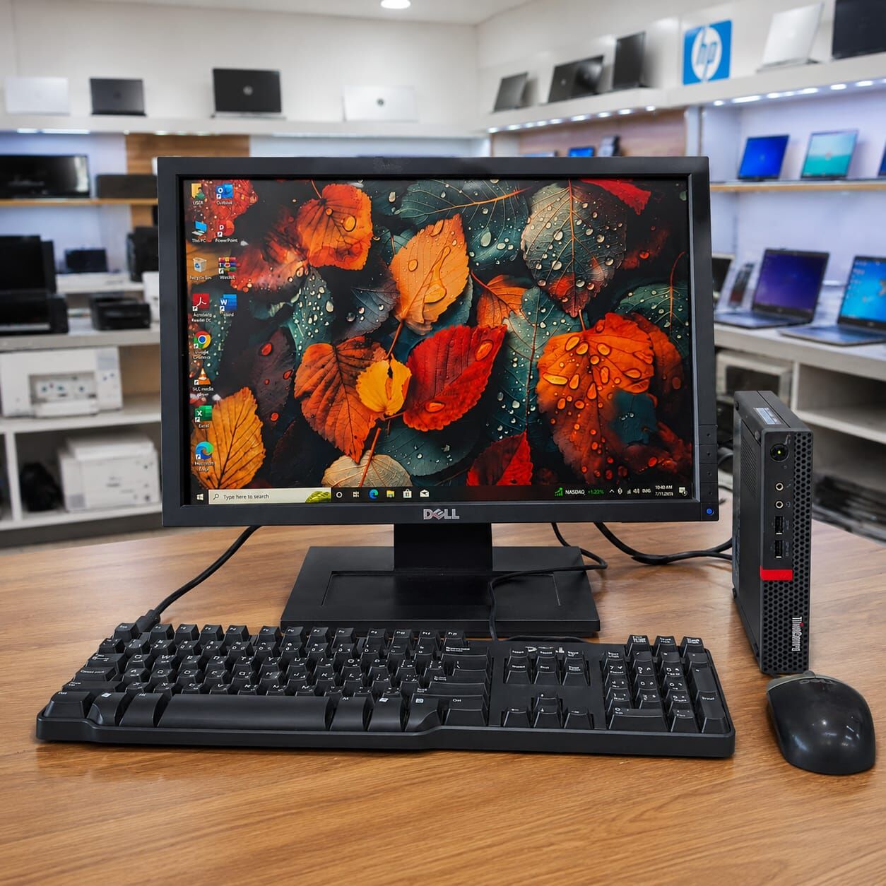 Manama, Tablet Computers, BHD 63,  Lenovo Tiny Mini PC AMD 7th Gen RAM 8GB SSD 256GB M.2 With 19" Mon Built-in WIFI Bluetooth