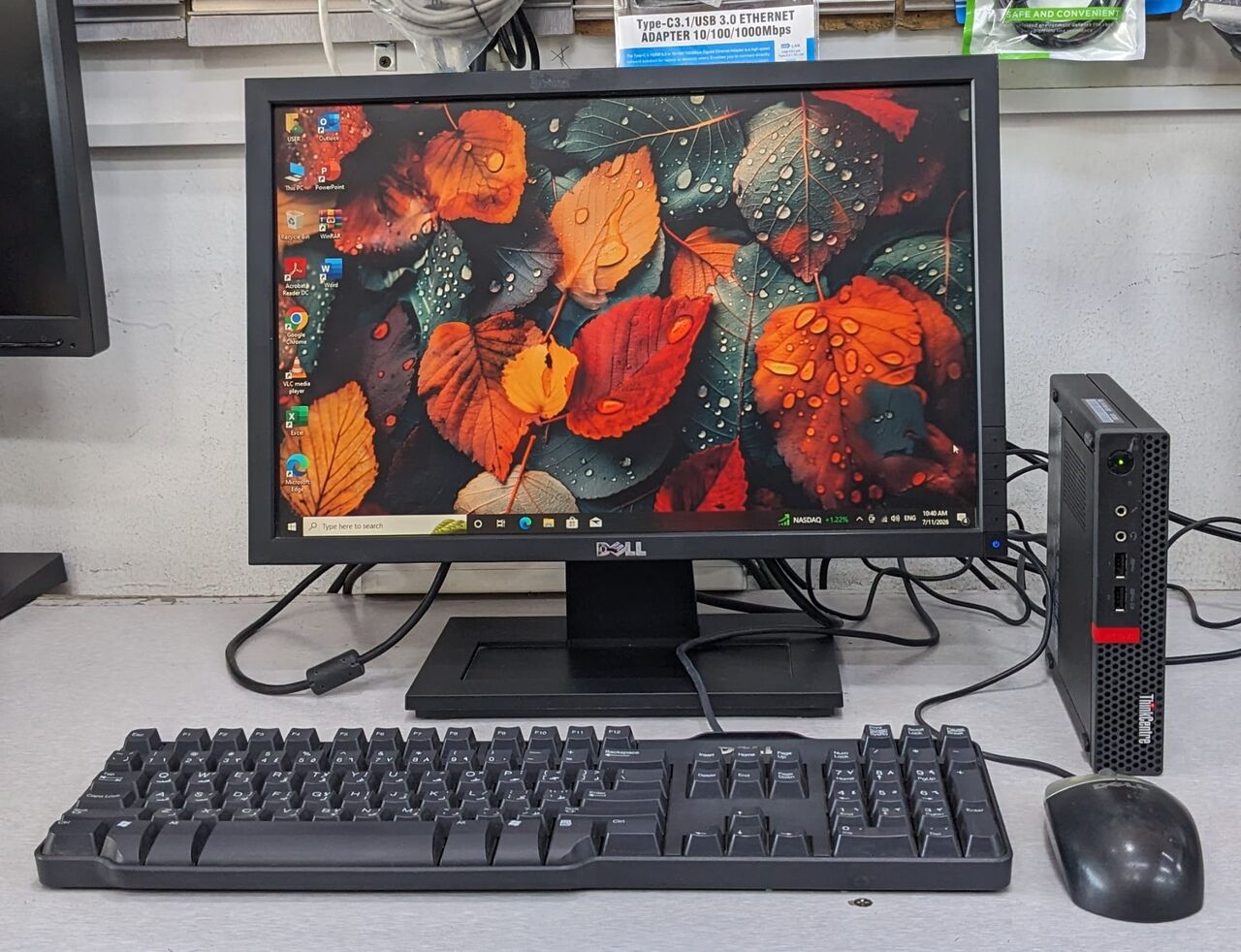 Manama, Tablet Computers, BHD 63,  Lenovo Tiny Mini PC AMD 7th Gen RAM 8GB SSD 256GB M.2 With 19" Mon Built-in WIFI Bluetooth
