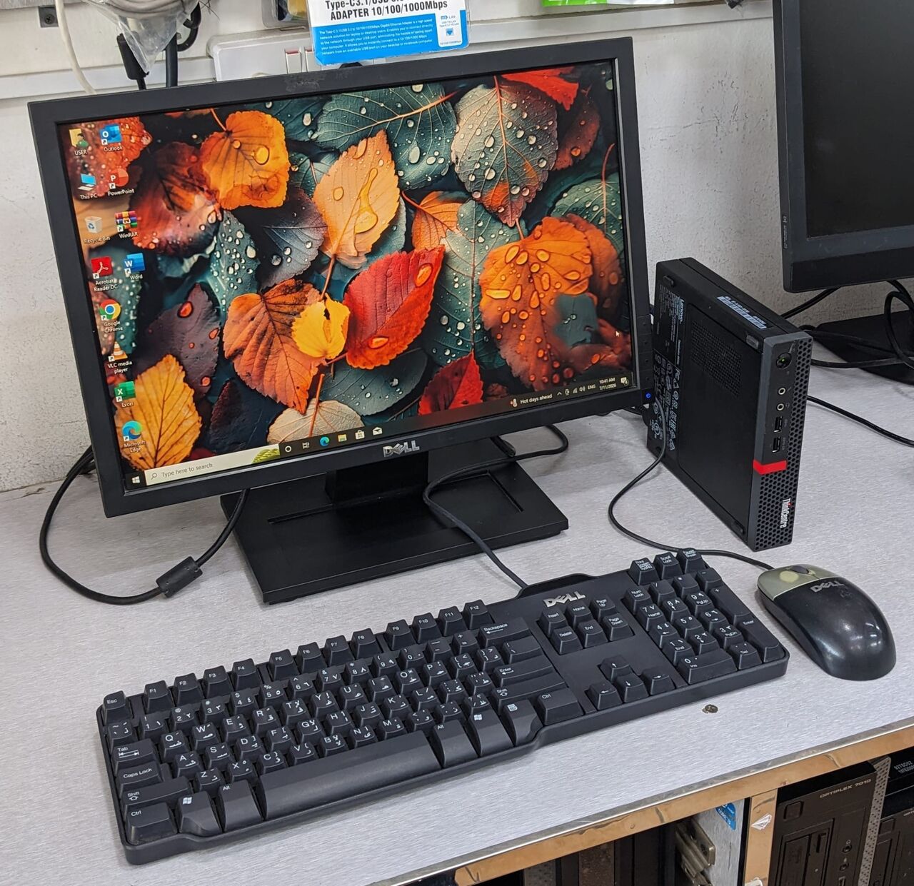 Manama, Tablet Computers, BHD 63,  Lenovo Tiny Mini PC AMD 7th Gen RAM 8GB SSD 256GB M.2 With 19" Mon Built-in WIFI Bluetooth