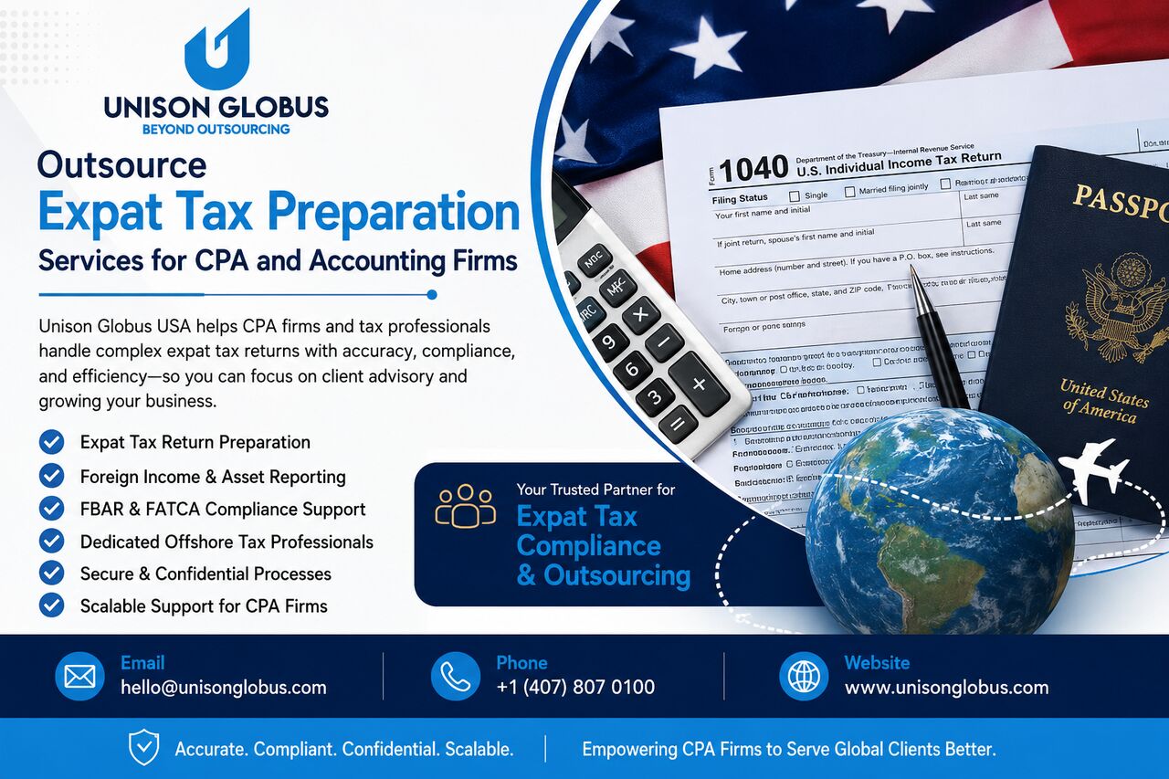 Los Angeles, Financial, Outsource Expat Tax Preparation Services For CPA And Accounting Firms