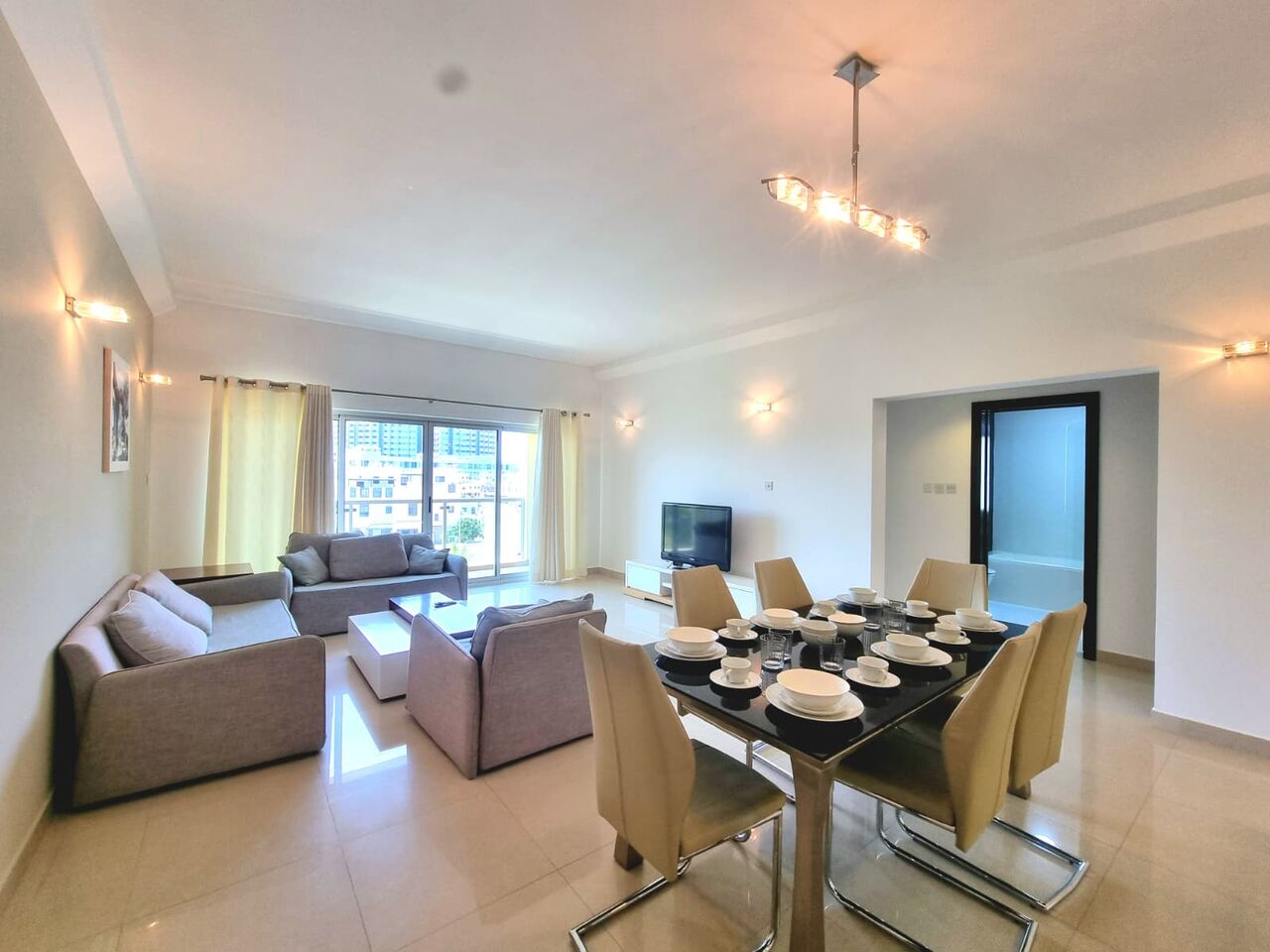 Amwaj Islands, Apartments, Flats, Houses & Villas, BHD 370/month,  Furnished,  2 BR,  110 Sq. Meter,  Delightful / Lower Floor / Pet Friendly / Balcony / Laundry Room