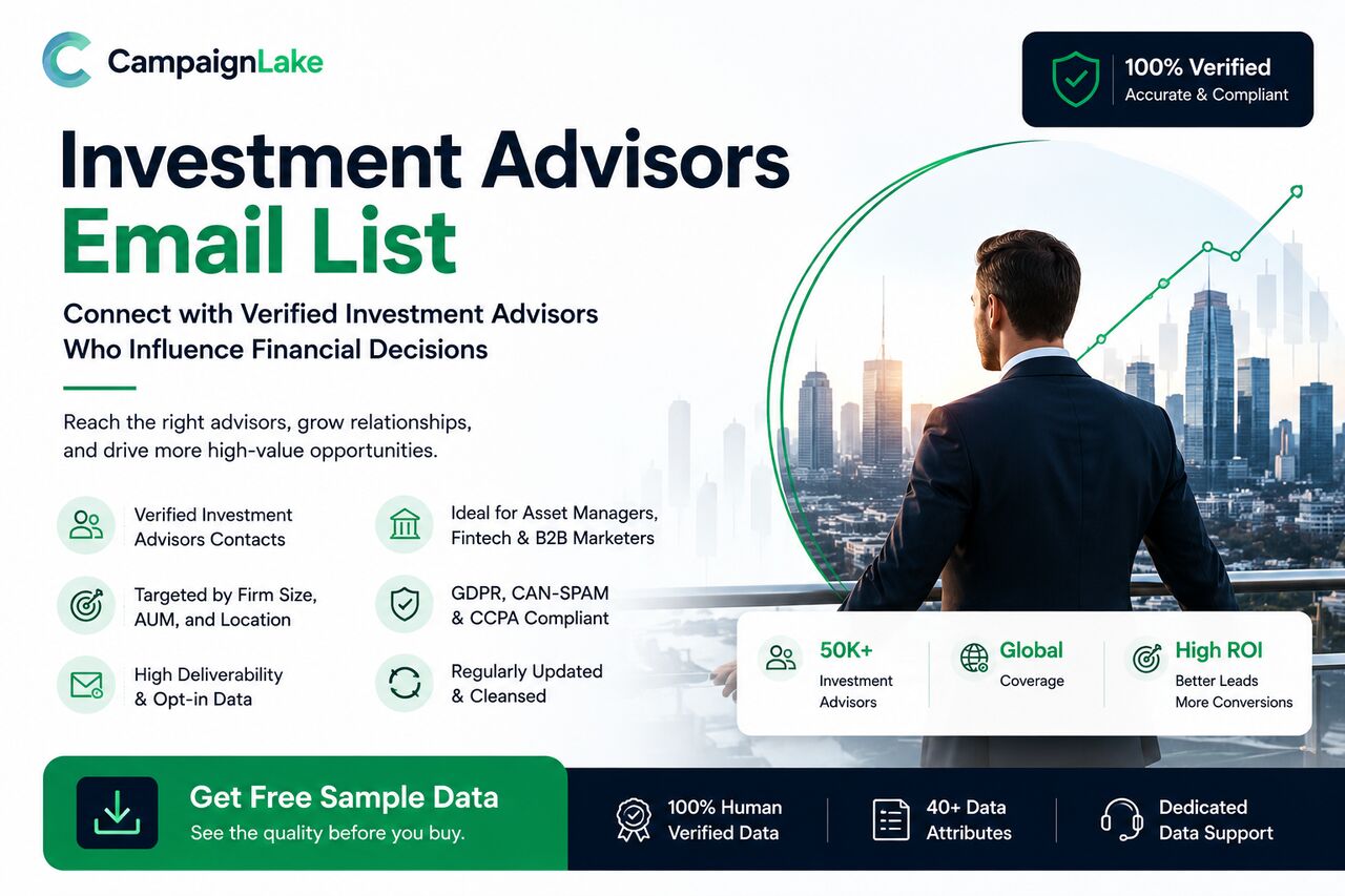 Washington DC, Business, Investment Advisors Email List | Verified B2B Contacts