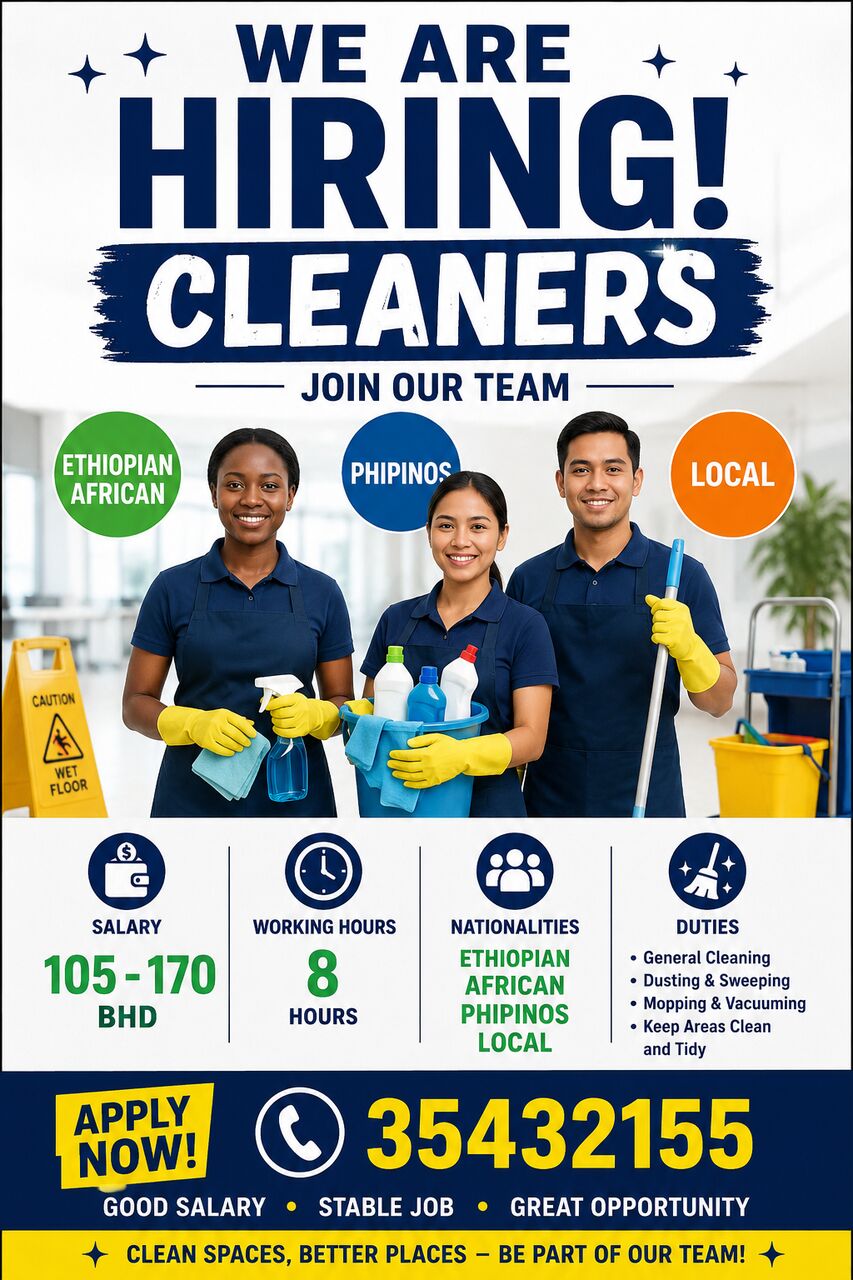 Manama, Jobs, Cleaner