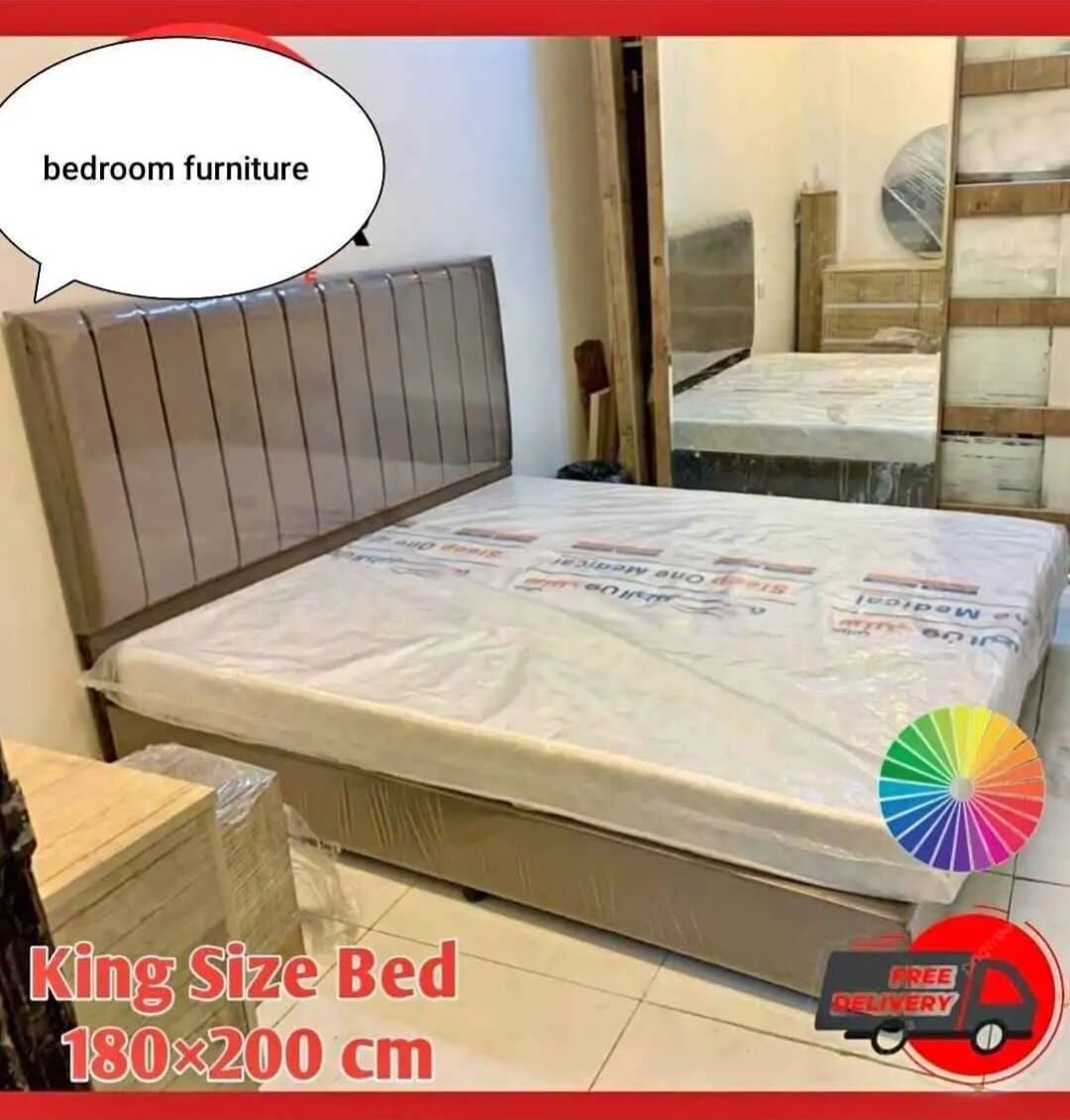 Riyadh, Household Items, SAR 5,  Bedroom Furniture | Riyadh  ✔ Box Bed – All Sizes Available ✔ Wood Bed – All Sizes