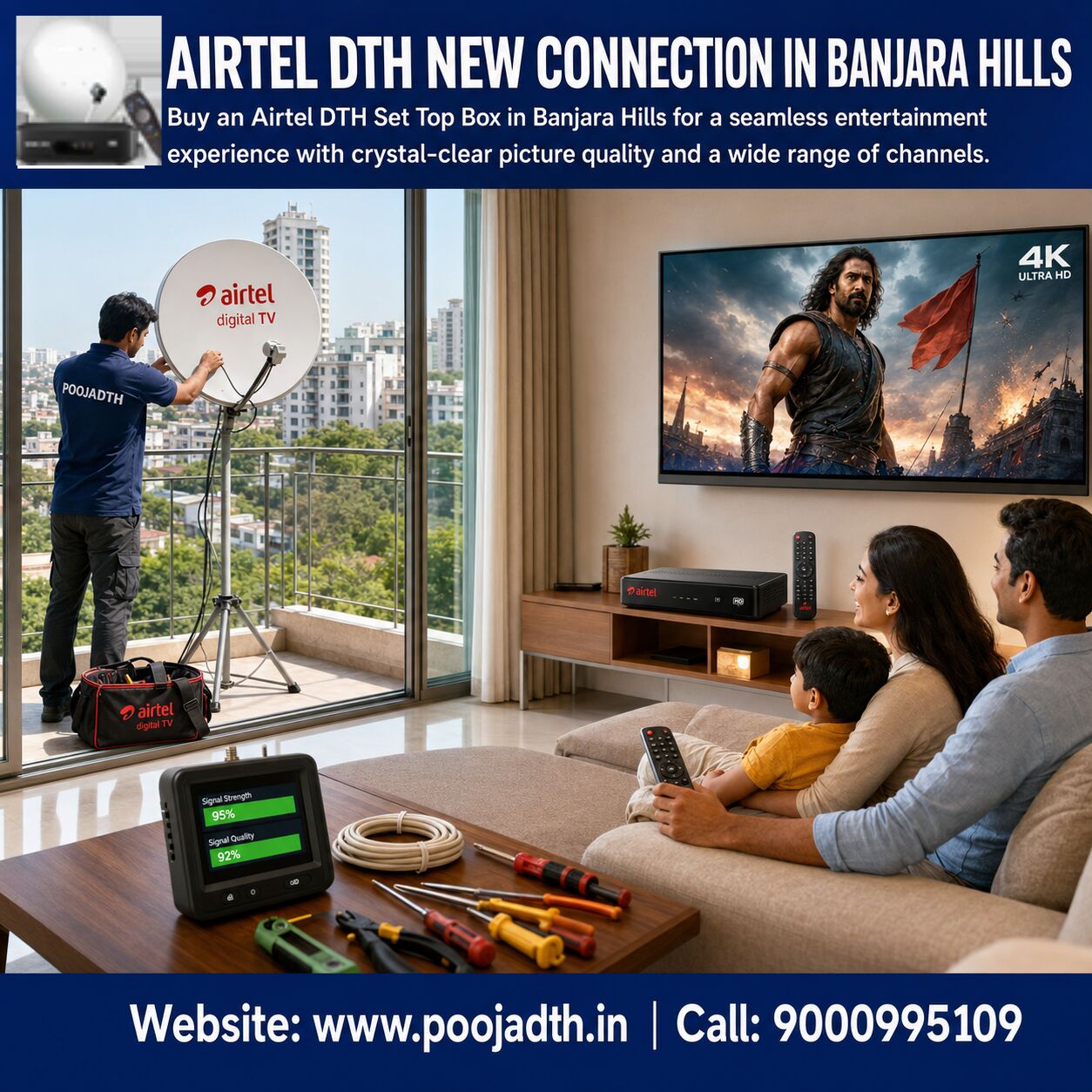Mumbai, Television, Airtel DTH New Connection In Banjara Hills
