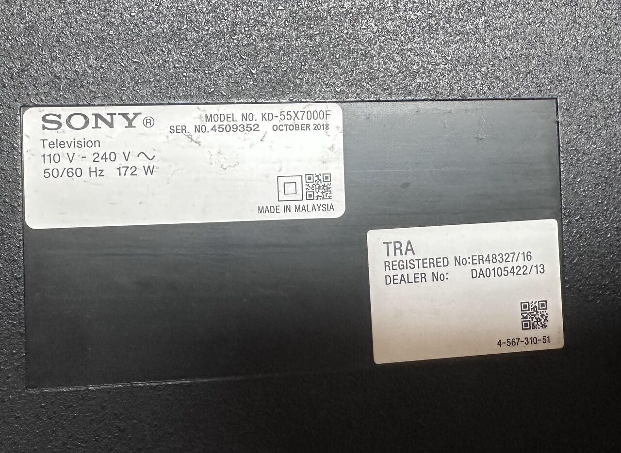 East Riffa, Electronics, BHD 60,  Sony BRAVIA Smart TV 55 Inch