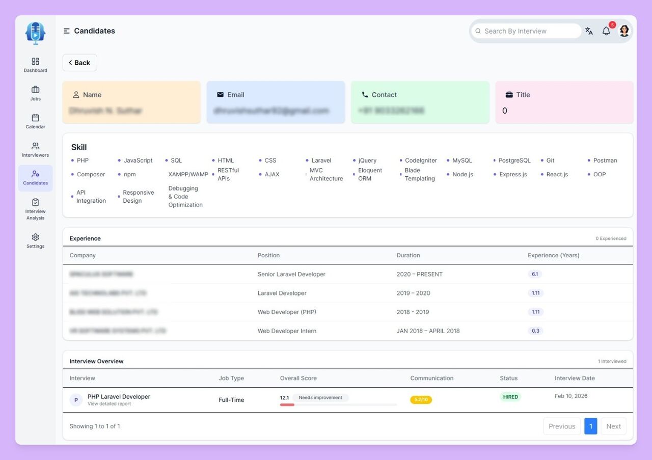Mumbai, Software Development, Modern ATS With AI Interview Automation