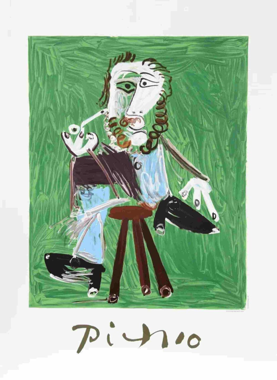 New York, Free Items, USD 595,  Pablo Picasso Prints For Sale | Homme &Agrave; La Pipe Artwork