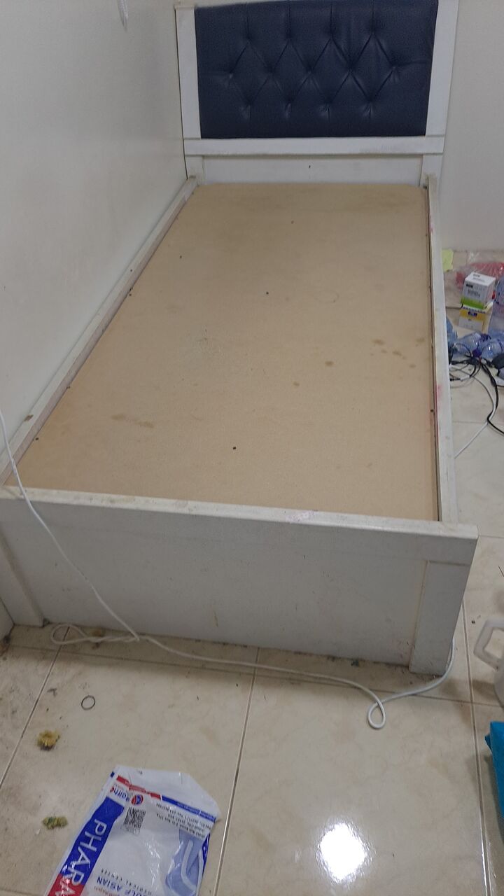 Jubail, Household Items, SAR 100,  Single Person Wooden Bed Only Without Mattress For Sell