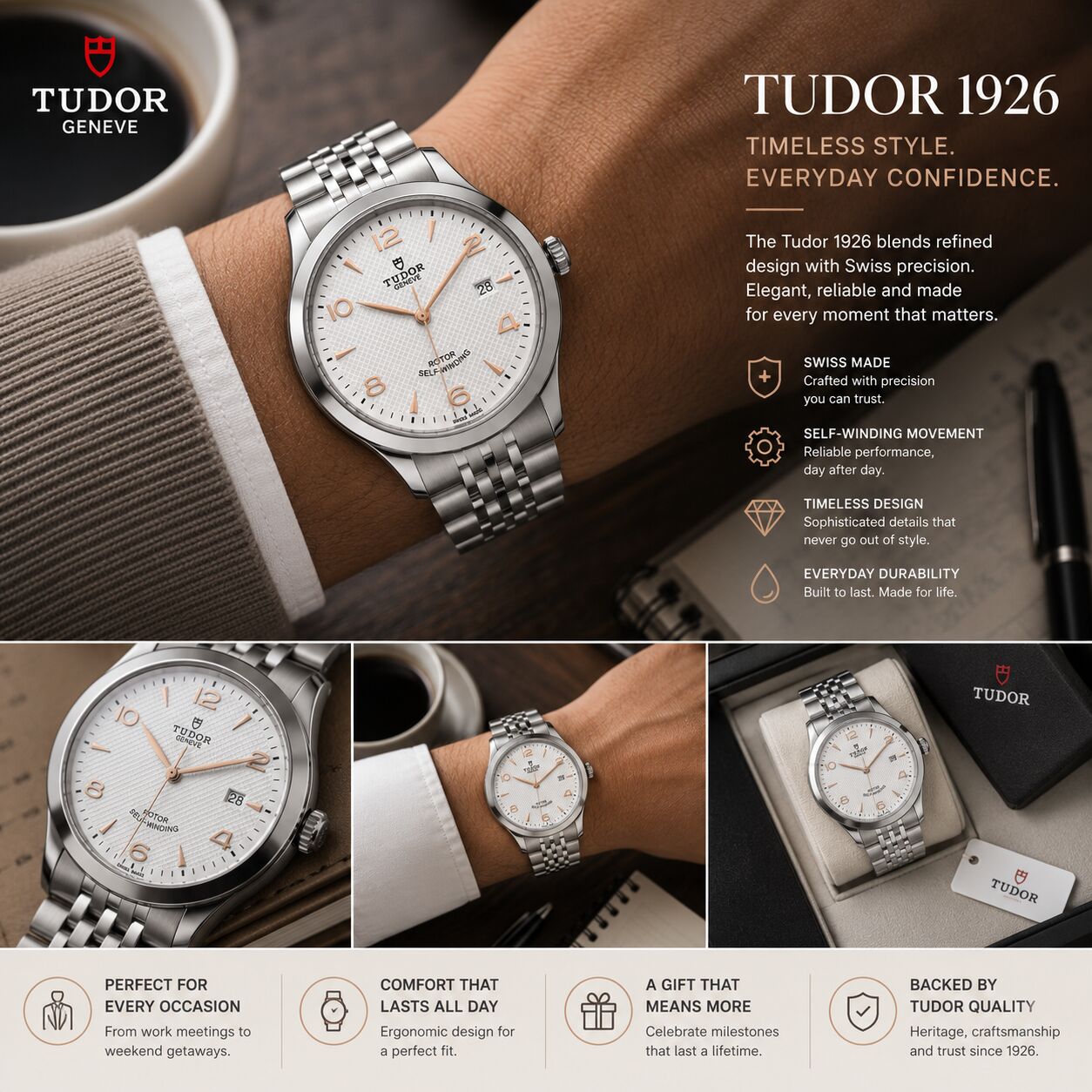 New Delhi, Watches, INR 232500,  Why The Tudor 1926 Is A Timeless Choice For Everyday Sophistication