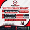 VERY URGENT REQUIREMENT FOR E&I QC SUPERVISOR &lsquo; Electrical QC&rsquo; Instrument QC