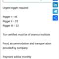 Rigger Job Offer Fake Certificates