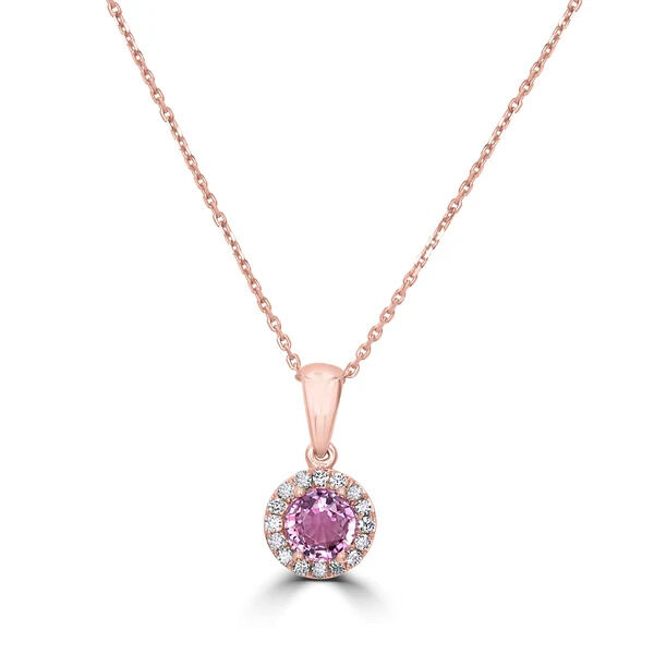 New York, Jewelry, USD 961,  For Sale: 0.47ct Diaspore Pendant In 18K Rose Gold