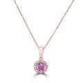 USD 961,  For Sale: 0.47ct Diaspore Pendant In 18K Rose Gold