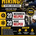 Hiring 20 Mechanical Helper & Hvack Helper