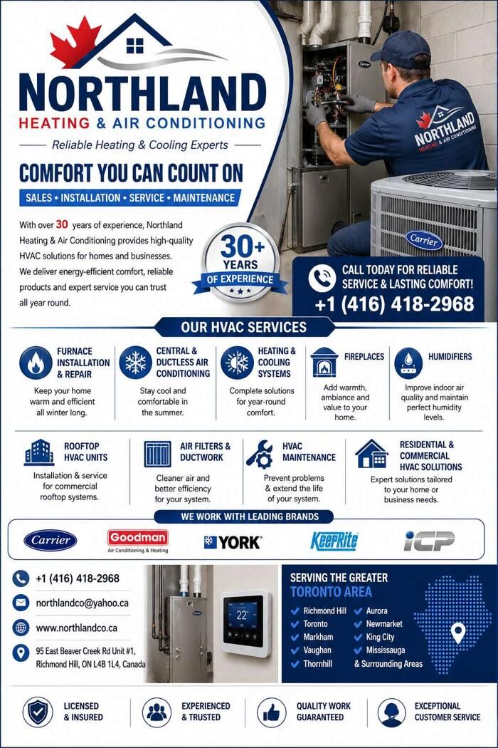 Toronto, Air Conditioning, Fireplace Doors & Installation Richmond Hill, ON