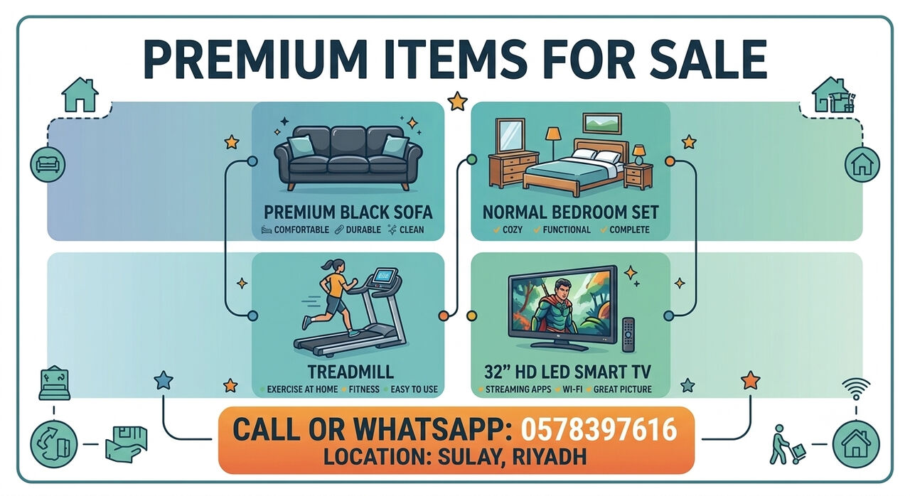 Riyadh, Furniture, SAR 300,  House Hold Item Sale