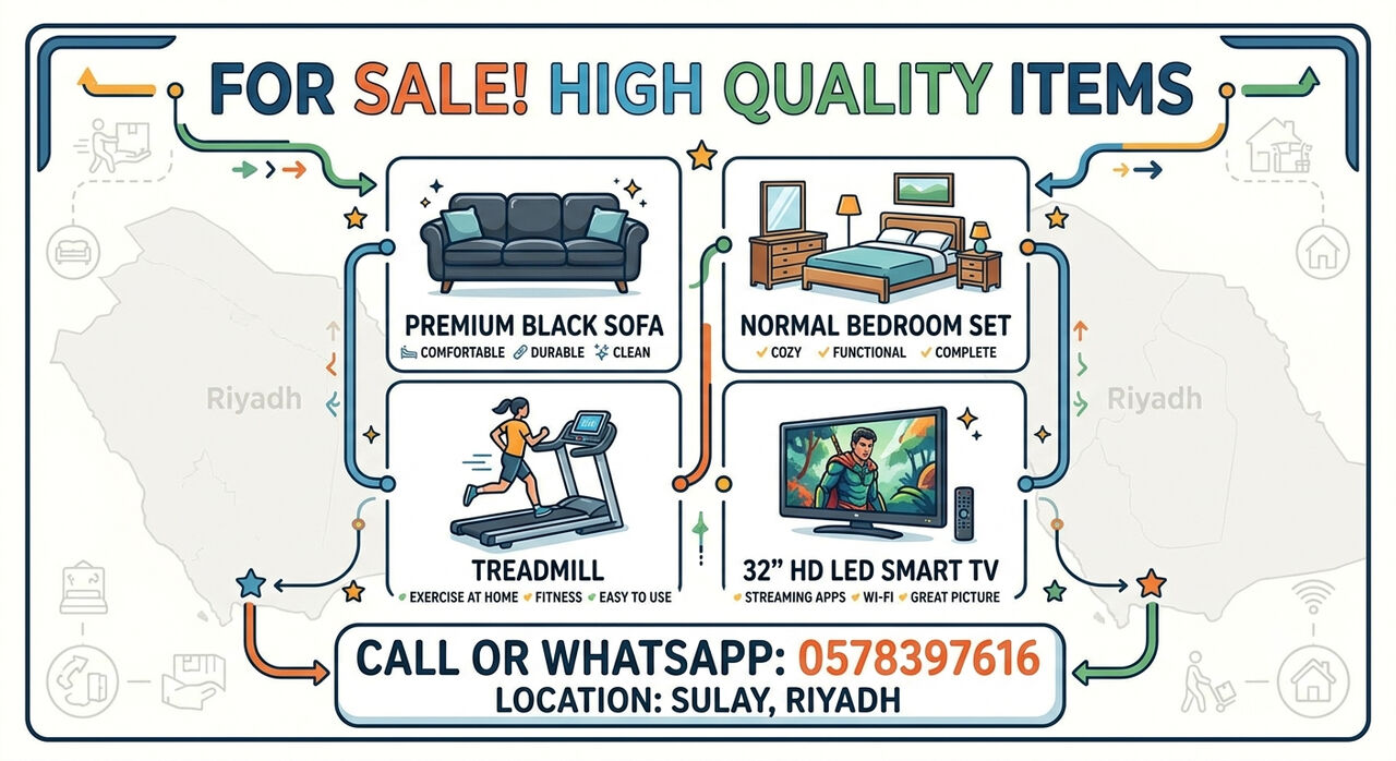 Riyadh, Furniture, SAR 300,  House Hold Item Sale