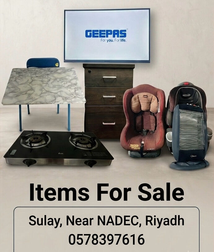 Riyadh, Free Items, SAR 100,  House Hold Items Sale