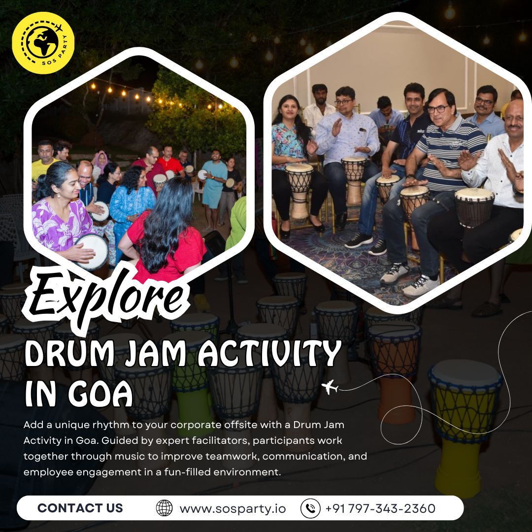 Goa, Event Planning, Drum Jam Activity In Goa