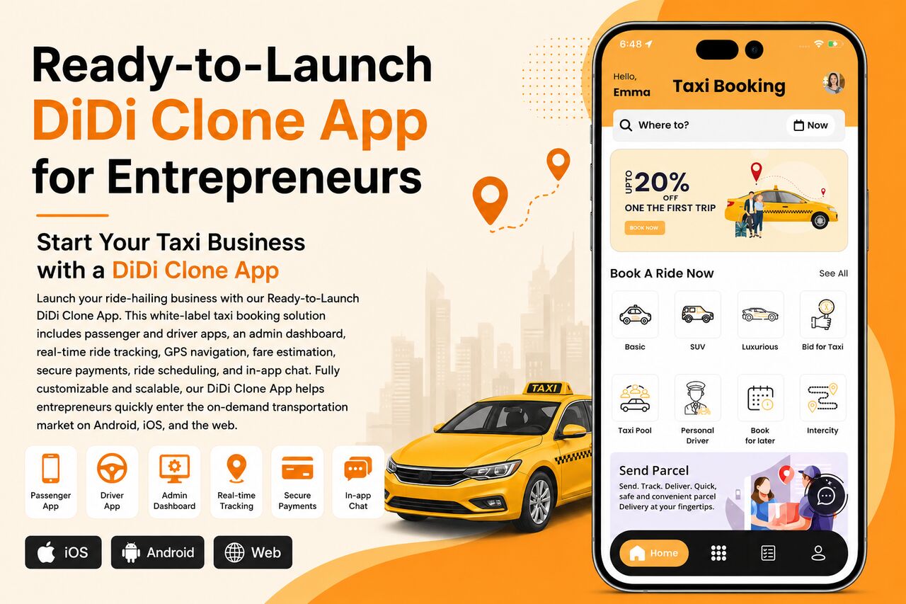 Hong Kong, Mobile Apps, Ready-to-Launch DiDi Clone App For Entrepreneurs