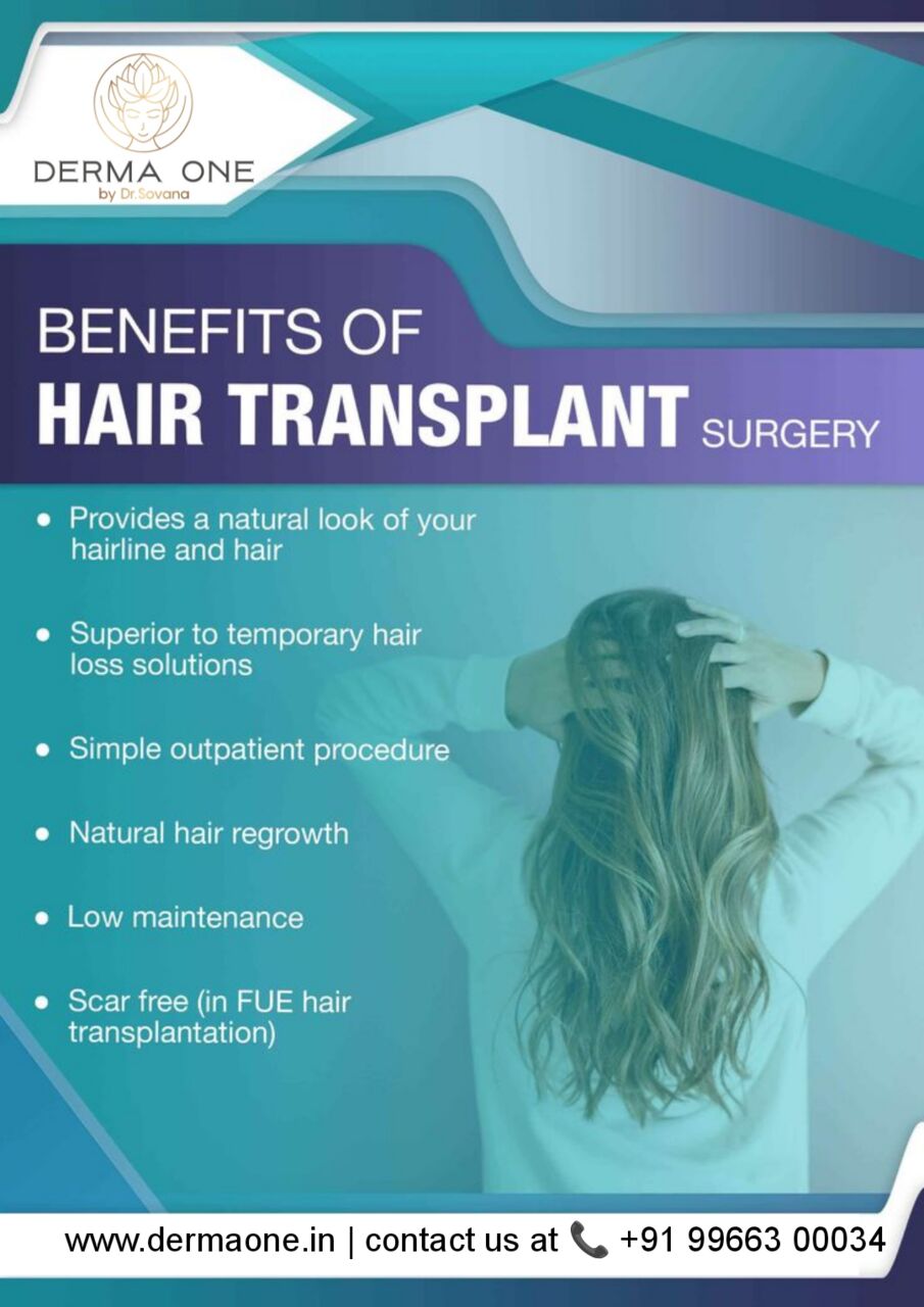 Visakhapatnam, Health, Benefits Of Hair Transplant- Derma One Clinic
