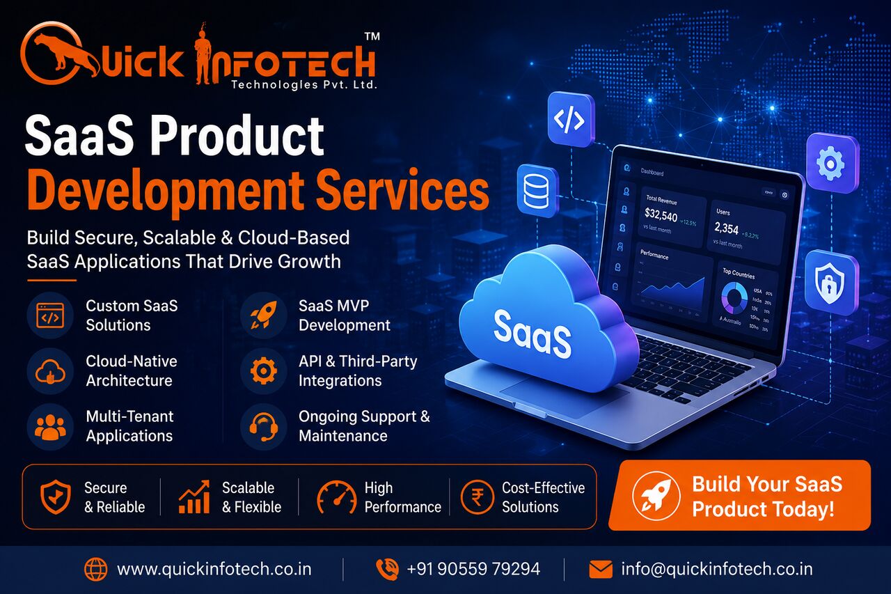 Lucknow, Businesses For Sale, Saas Product Development Services|Quick Infotech