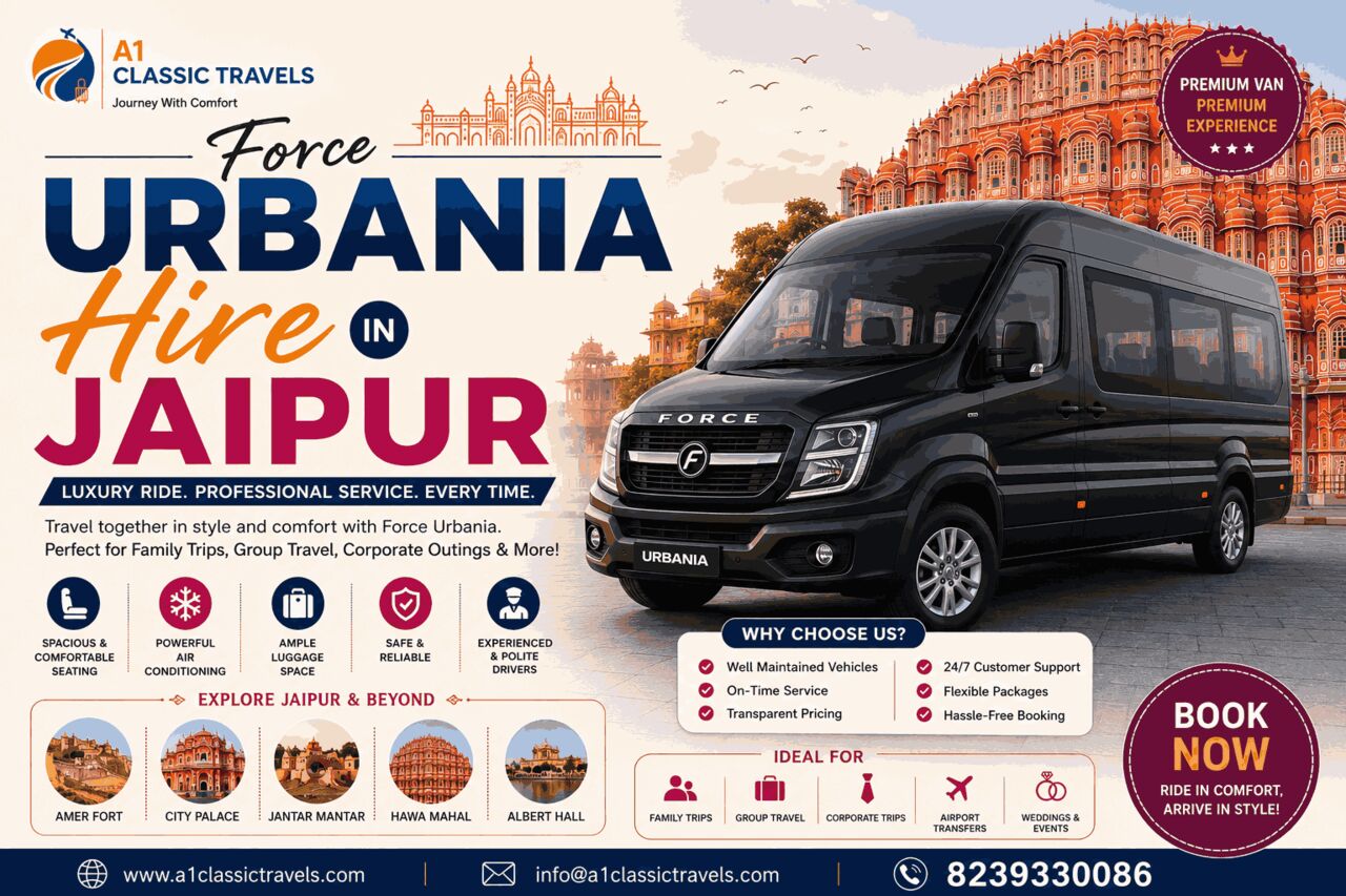 Jaipur, Travel, Force Urbania Rental In Jaipur &ndash; Spacious & Comfortable Group Travel