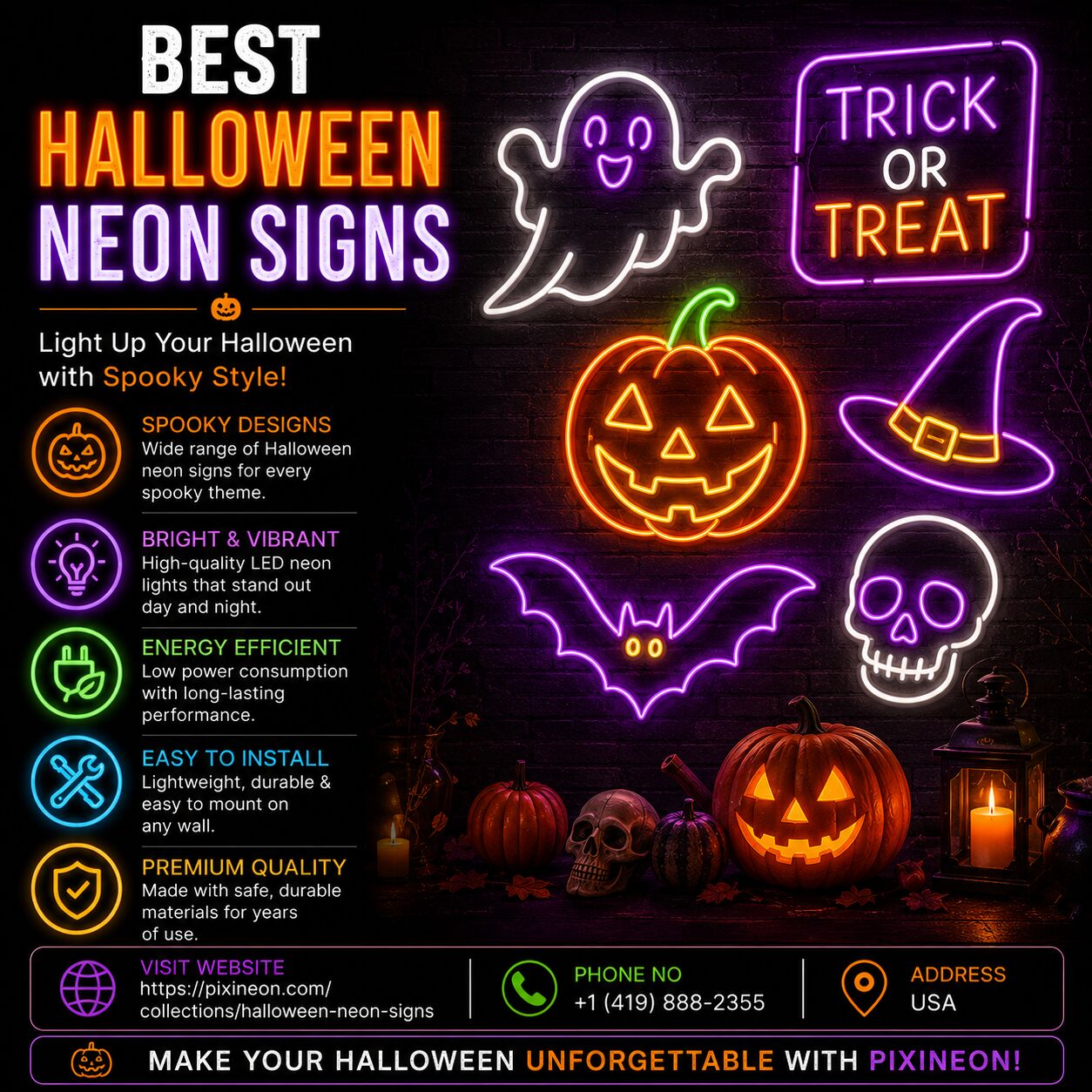 Dallas, Electronics, USD 17660,  Best Halloween Neon Signs For Homes & Halloween Parties
