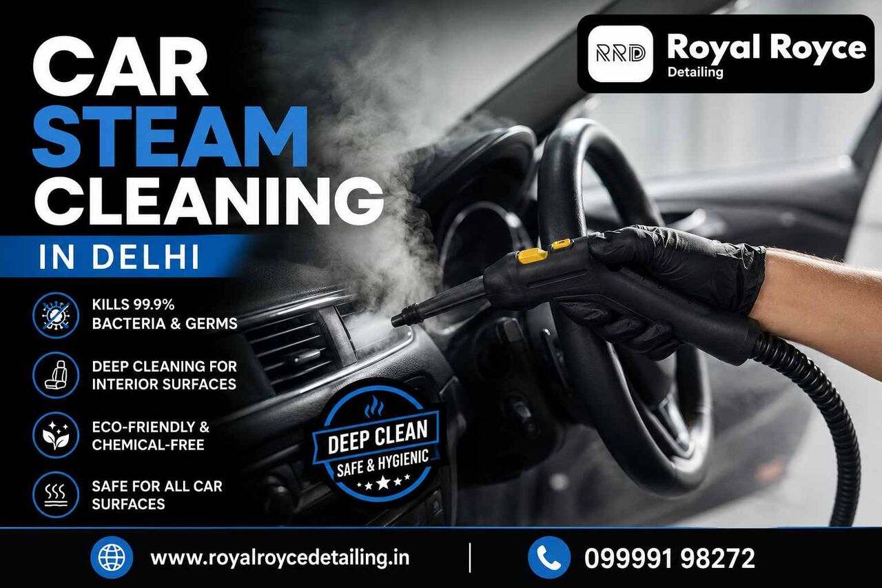 New Delhi, Medical, Best Car Steam Cleaning In Delhi | Eco-Friendly Car Interior Cleaning