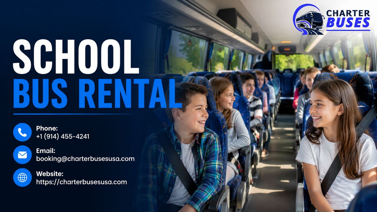 New York, Travel, School Bus Rental With Driver For Local Group Trips
