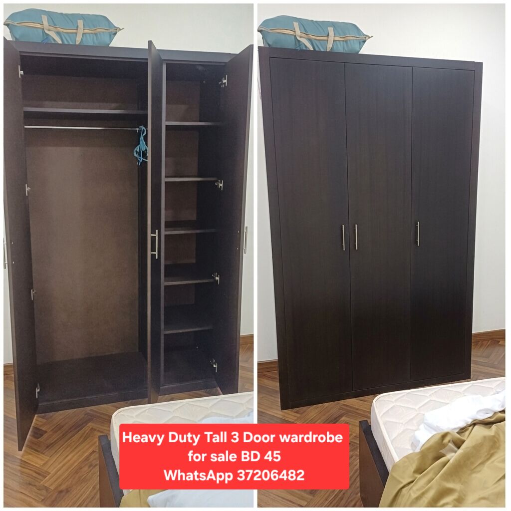Manama, Furniture, BHD 45,  ✅️Heavy Duty Tall 3 Door Wardrobe For Sale In Good Condition With Delivery