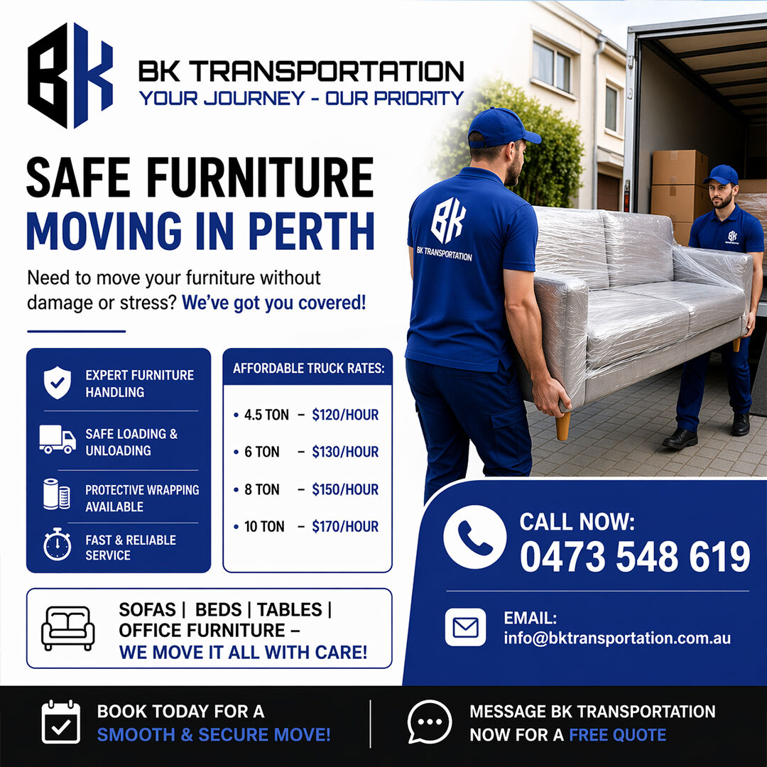 Perth, Relocation, Professional Piano Removalists Perth Australia | Safe Piano Moving | BK Transportation