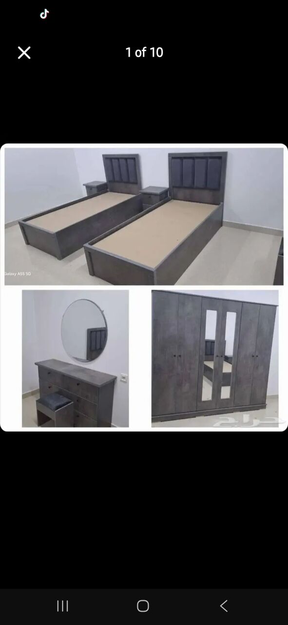 Al Malqa, Furniture, SAR 111,  New Bedroom Set Sale Online Home Devlree Free