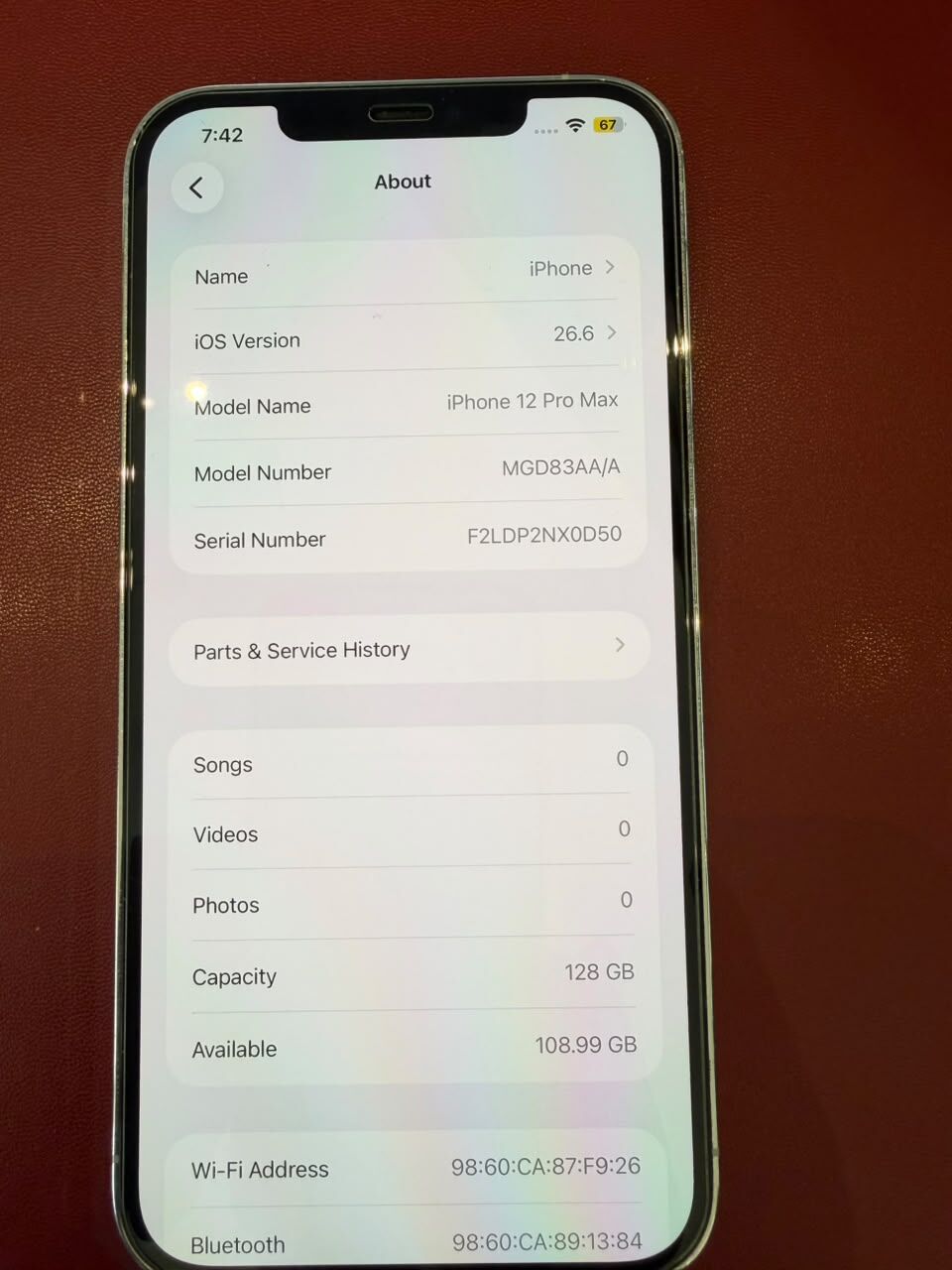 Riyadh, Mobile Phones, SAR 1100,  Iphone 12 Pro Max - 128Gb - White