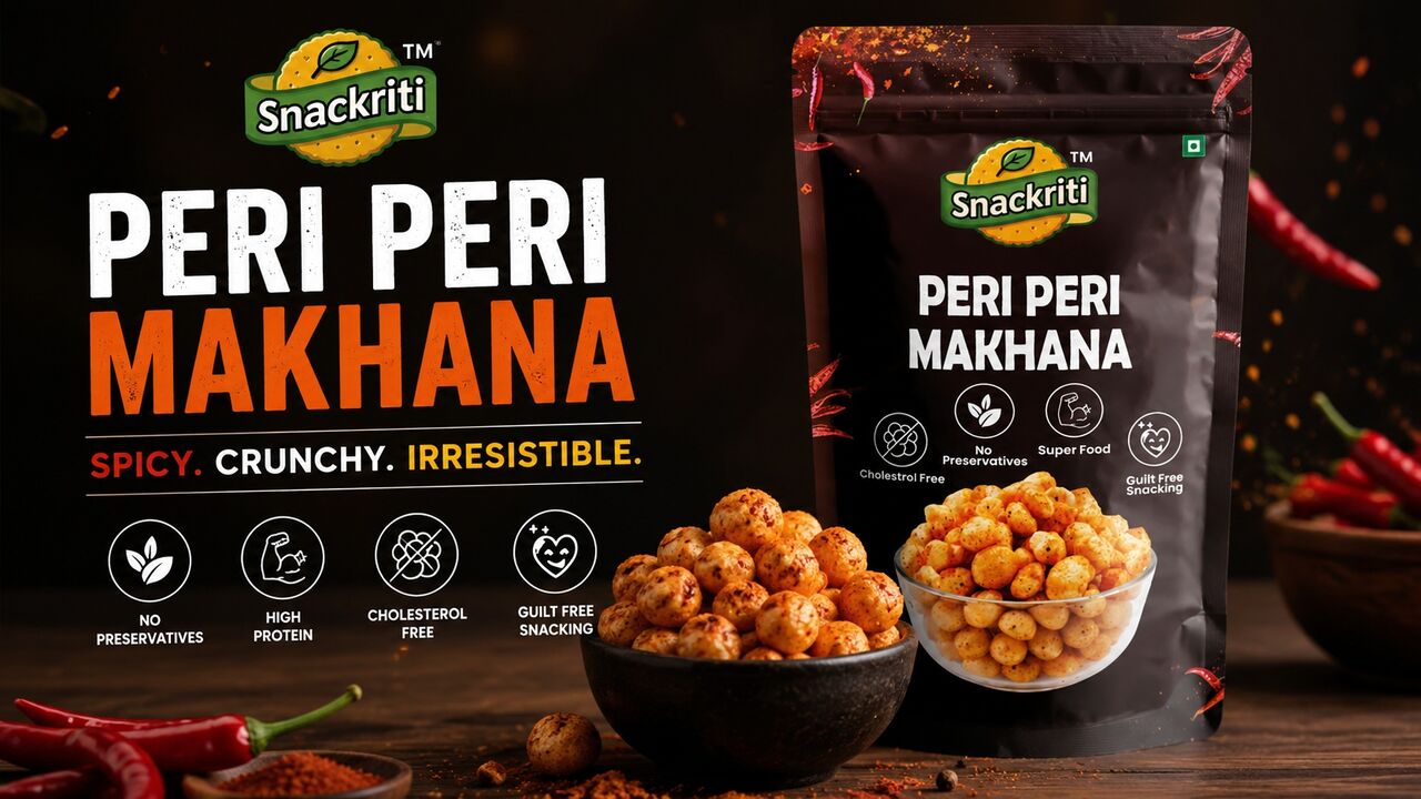 Mumbai, Food, INR 100,  Healthy Peri Peri Makhana Snack For Weight Loss