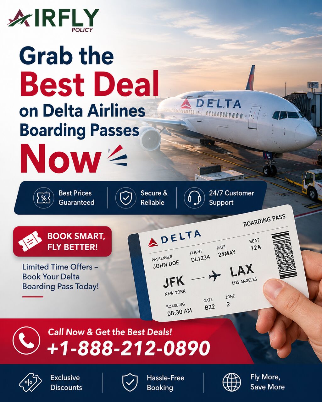 New York, General, Grab The Best Deal On Delta Airlines Boarding Passes Now