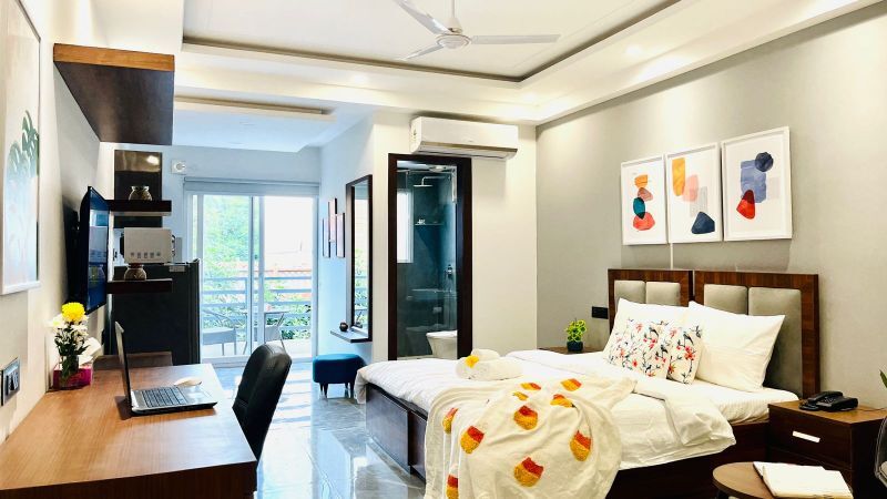 Gurgaon, Apartments, Flats, Houses & Villas, INR 4000/day,  Furnished,  Studio,  345 Sq. Feet,  Zen Studio DlfCyber City