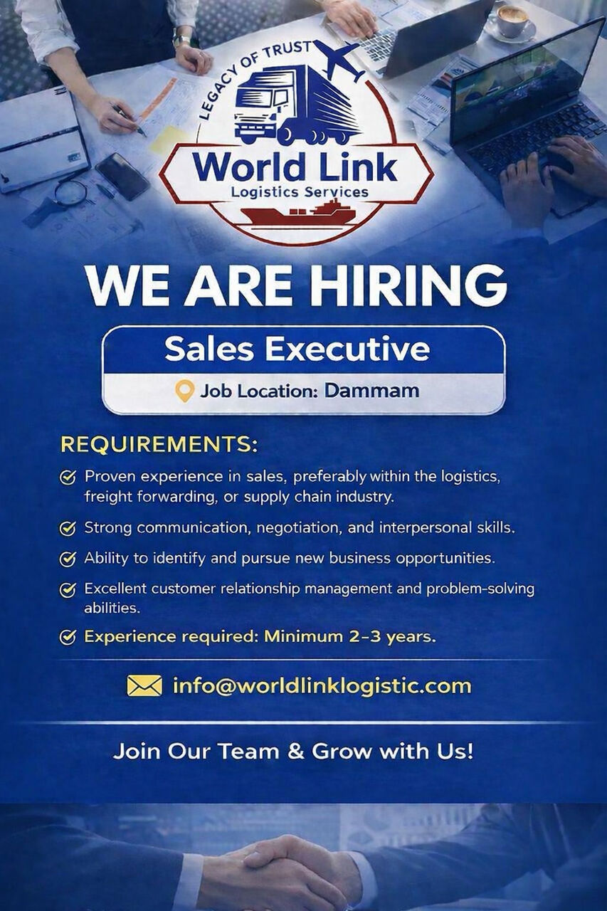 Dammam, Jobs, SALES EXECUTIVE