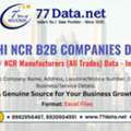 List Of 16000+ Manufacturing Companies In Delhi NCR With Free Sample Data