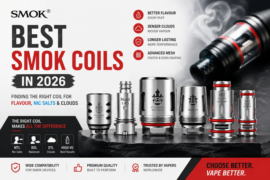 London, Business, Best SMOK Coils In 2026: Finding The Right Coil For Flavour, Nic Salts