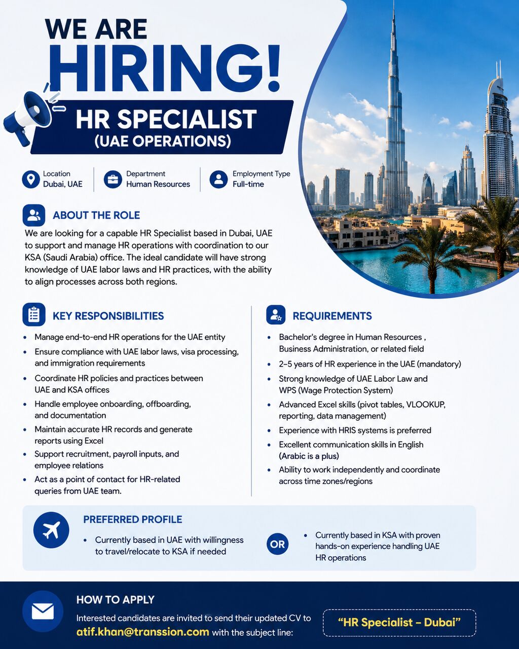 Riyadh, Jobs, HR Specialist