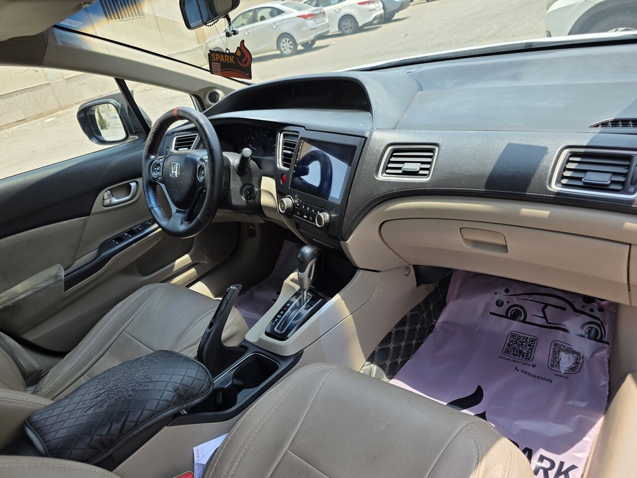 Jubail, Vehicles, Cars & Trucks , SAR 25000,  Honda Civic EX,  2013,  Automatic,  192000 KM,  Honda Civic  EX Full Options, Millage 192k
