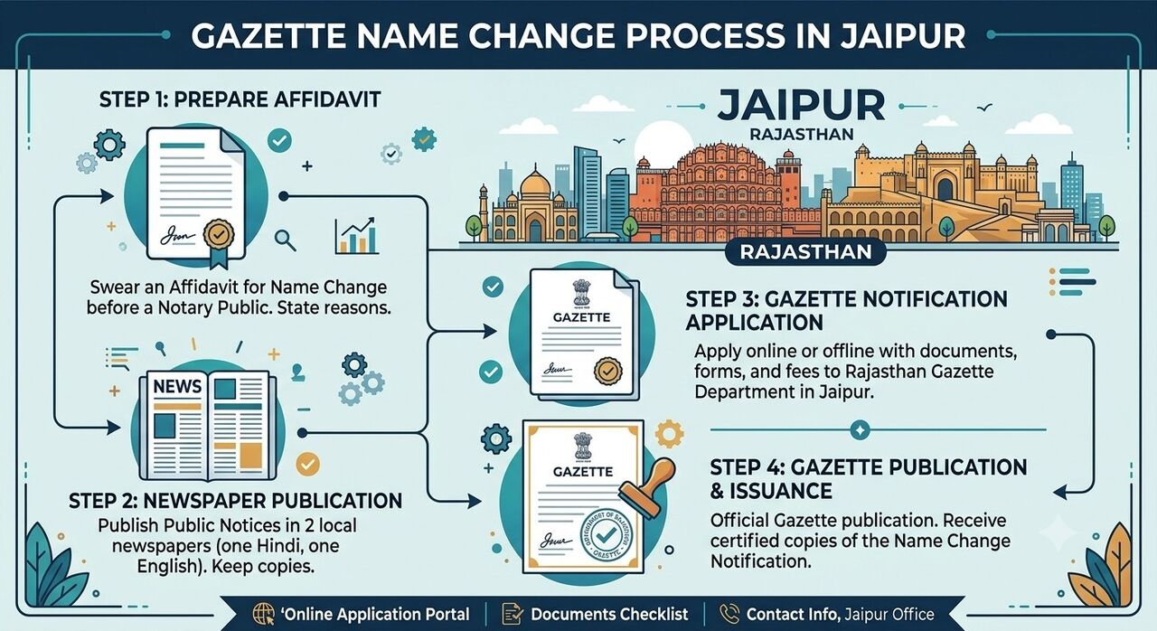 New Delhi, Legal, Fast Legal Help For Gazette Name Change In Jaipur | Vakil India
