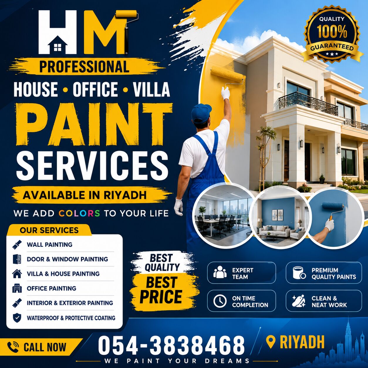 Al Rabwah, Construction, _^_HM PROFESSIONAL HOUSE _^_OFFICE VILLA PAINT SERVICES IN RIYADH_^_