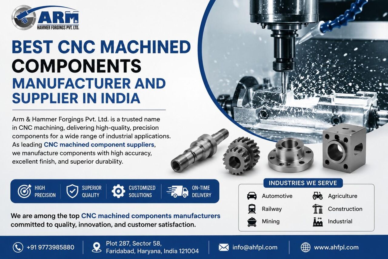 Faridabad, Heavy Equipment, Best CNC Machined Components Manufacturer And Supplier In India