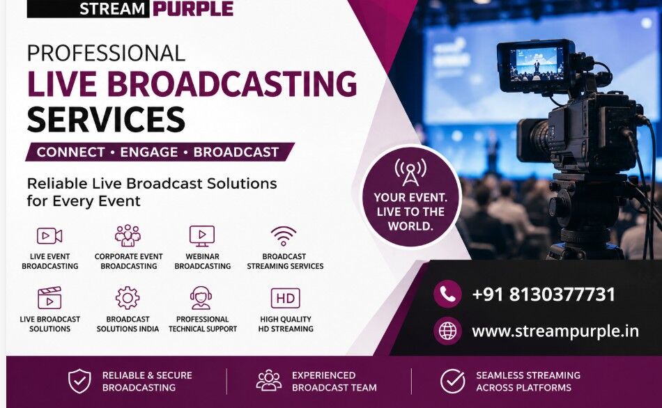 New Delhi, Business, Live Broadcasting Services In India