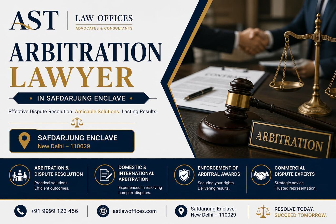 New Delhi, Legal, Professional Arbitration Lawyer In Safdarjung Enclave &ndash; AST Law Offices